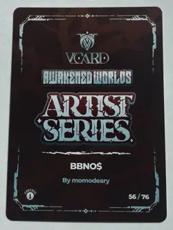 V Card Awakened Worlds BBNO$ By Momodeary Box Topper 1st Edition Artist Series - Image 3