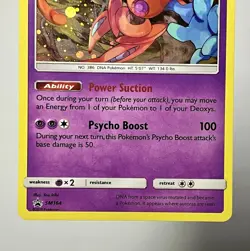 Deoxys SM164 (LP) Cosmo Holo Sun & Moon: Black Star Promo 2019 Pokemon Card - Image 4