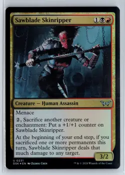 FOIL Sawblade Skinripper Duskmourn - MTG Magic the Gathering Card - Image 1