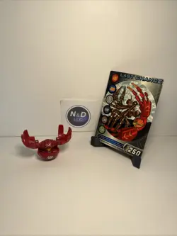 Bakugan Battle Brawlers Pyrus Fear Ripper B1 Classic 380G W/Card RARE - Image 1