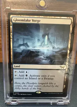 Magic: The Gathering Deckmaster Card.. Gloomlake Verge With Protective Sleeve. - Image 2