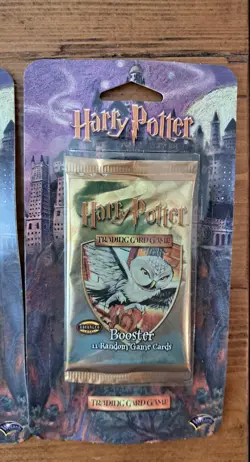 HARRY POTTER 2001 BOOSTER 3 PACK LOT NEW SEALED Trading Card Game VHTF - Image 4