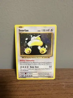 Pokemon TCG Snorlax XY179 Holo Black Star Promo Card - Image 1