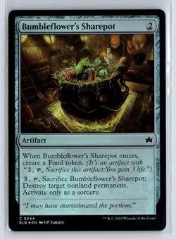 FOIL Bumbleflower's Sharepot Bloomburrow - MTG Magic the Gathering Card - Image 1