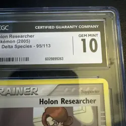 Holon Researcher 95/113 EX Delta Species CGC 10 Gem Mint Pokemon Card - Image 3