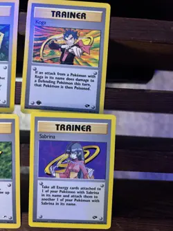 Gym Heroes Gym Challenge Pokemon Card Gym Badges Lot Giovanni Sabrina Koga Erika - Image 4