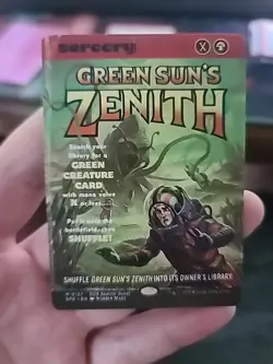 **MTG Green Sun's Zenith (Edge Of Eternities Showcase) NM** - Image 1