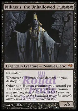 Mikaeus the Unhallowed 1x FOIL DKA MTG Dark Ascension Mythic MINT black - Image 1