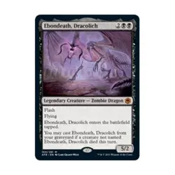 WOTC MtG AFR Ebondeath, Dracolich (MR) NM - Image 1
