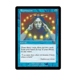 WOTC MtG Mercadian Masques Brainstorm (C) Fair - Image 1