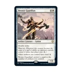 WOTC MtG Commander 2021 Bronze Guardian (R) NM - Image 1