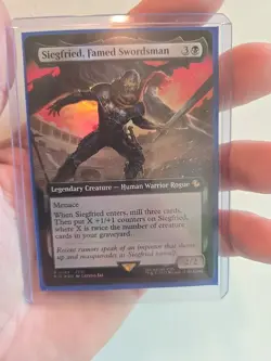 Siegfried, Famed Swordsman - Foil - Extended Art R MTG Commander: Final Fantasy - Image 1