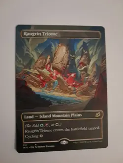 Raugrin Triome Borderless Showcase NM Magic the Gathering Ikoria MTG - Image 1