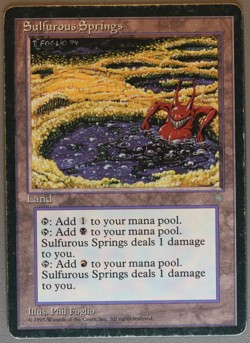 Sulfurous Springs - MTG - Ice Age - Magic: The Gathering - Image 1