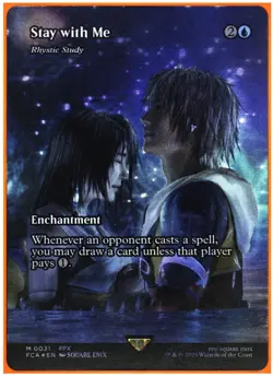 Mint-9 Tag graded Stay With Me (Foil)- Rhystic Study Showcase MTG Final Fantasy - Image 3