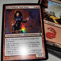 Commander Deck MTG - Jaya Ballard, Task Mage Shiny HOT BURN SPELLS Red Damages - Image 1