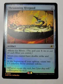 Thrumming Hivepool -Foil- Edge of Eternities Rare Sliver Artifact EOE mtg NM/M - Image 1