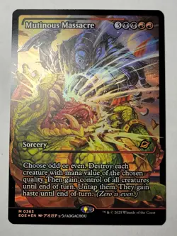 Mutinous Massacre -Showcase Foil- Edge of Eternities Mythic M EOE 363 mtg NM/M - Image 1