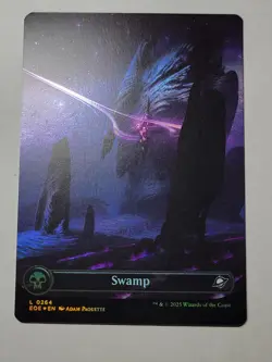 Swamp -Full Art Foil- Edge of Eternities EOE 264 Basic Land L mtg NM/M - Image 1