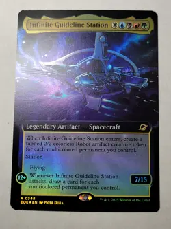 Infinite Guideline Station -Extended Art Foil- Edge of Eternities EOE mtg NM/M - Image 1