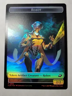 Sliver/Robot Token -Double-Sided Foil- Edge of Eternities T EOE 1/10 mtg NM/M - Image 2