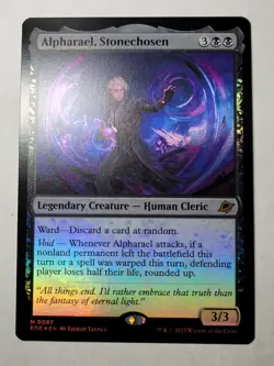 Alpharael, Stonechosen -Foil- Edge of Eternities EOE 87 Mythic M mtg NM/M - Image 1