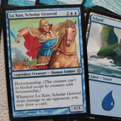 Commander Deck MTG - Lu Xun, Scholar General MERFOLK Horsemanship BLUES Kindred - Image 1