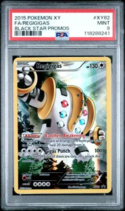 2015 POKEMON BLACK STAR PROMO REGIGIGAS #XY82 PSA 9 MINT #118288241 (POP 63) - Image 1