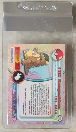 WAG Certified Nm Topps Pokemon #115 Kangaskhan Foil Holo Blue Logo Tcg - Image 2