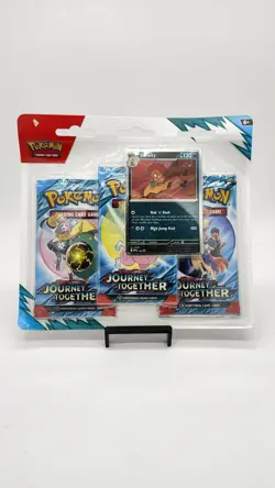 Pokemon TCG Journey Together 3-Pack Blister Factory Sealed Scrafty Promo - Image 1