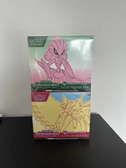 Both Paradox Rift Pokemon Center Exclusive ETB New Sealed Elite Trainer Box - Image 1