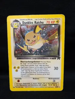 Pokemon TCG Dunkles Raichu (GER) & Raichu Holo Rare Pop Series 9 Cards Set - Image 3