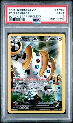 2015 POKEMON BLACK STAR PROMO REGIGIGAS #XY82 PSA 9 MINT #118288232 (POP 63) - Image 1