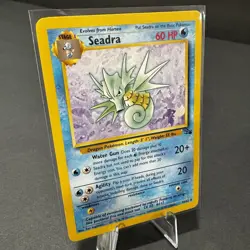 Seadra - 42/62 - Uncommon - Unlimited Edition, English Pokemon Fossil LP - Image 1