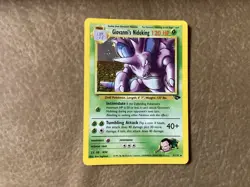 Pokemon Giovanni’s Nidoking 7/132 Holo Rare Gym Challenge Edition - Image 1
