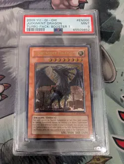 Judgment Dragon TU01-EN000 Ultimate Rare PSA 9 MINT EURO PRINT Yugioh - Image 1