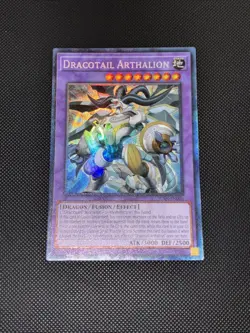Yugioh Dracotail Arthalion (CR) JUSH-EN006 Collector's Rare 1st Ed. Near Mint - Image 2