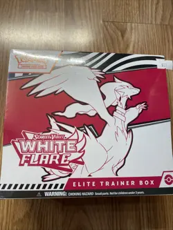 Pokemon TCG Scarlet & Violet White Flare ETB Elite Trainer Box Factory Sealed - Image 1