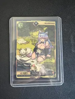 VCard TCG | Silvervale promo card | 9 Non-holo | Gamer Supps | VTuber - Image 1
