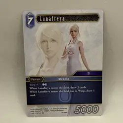 Final Fantasy Lunafreya Resurgence of Power Rare Tcg Card - Image 1