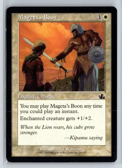 MAGETA'S BOON - MTG Magic the Gathering Card - Prophecy - Common - Image 1