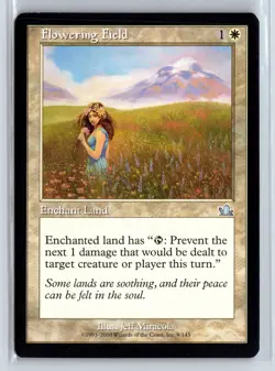 FLOWERING FIELD - MTG Magic the Gathering Card - Prophecy - Uncommon - Image 1
