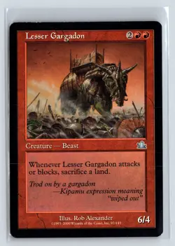 LESSER GARGADON - MTG Magic the Gathering Card - Prophecy - Uncommon - Image 1