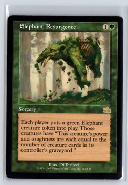 ELEPHANT RESURGENCE - MTG Magic the Gathering Card - Prophecy - Rare - Image 1