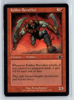 KELDON BERSERKER - MTG Magic the Gathering Card - Prophecy - Common - Image 1