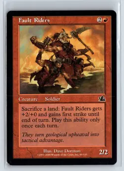 FAULT RIDERS - MTG Magic the Gathering Card - Prophecy - Common - Image 1