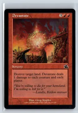 DEVASTATE - MTG Magic the Gathering Card - Prophecy - Common - Image 1