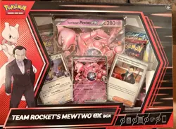 Pokemon TCG Team Rocket's Mewtwo ex Box Sealed New - Image 1