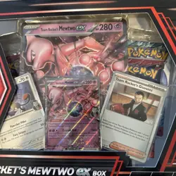 Pokemon TCG Team Rocket's Mewtwo ex Box Sealed New - Image 2