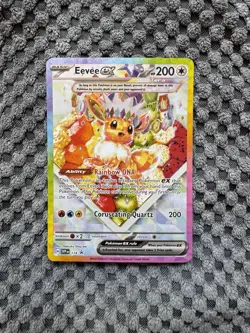Eevee ex #174 Pokemon S&V English SPC Black Star Promo Card Holo English NM - Image 1